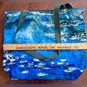 Monet canvas/rayon sturdy beach tote like new all purpose
